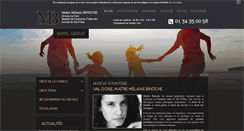 Desktop Screenshot of melanie-binoche-avocat.com