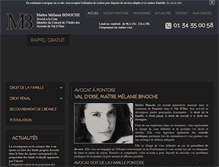 Tablet Screenshot of melanie-binoche-avocat.com